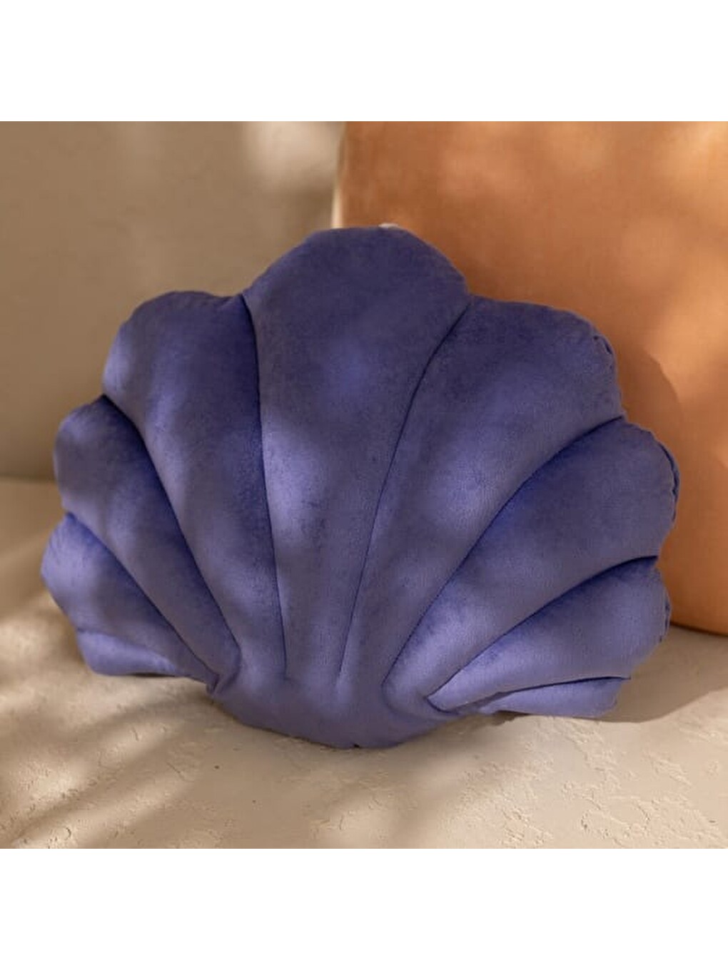 Soft Midye Kırlent - Lacivert - 40x35 cm-2