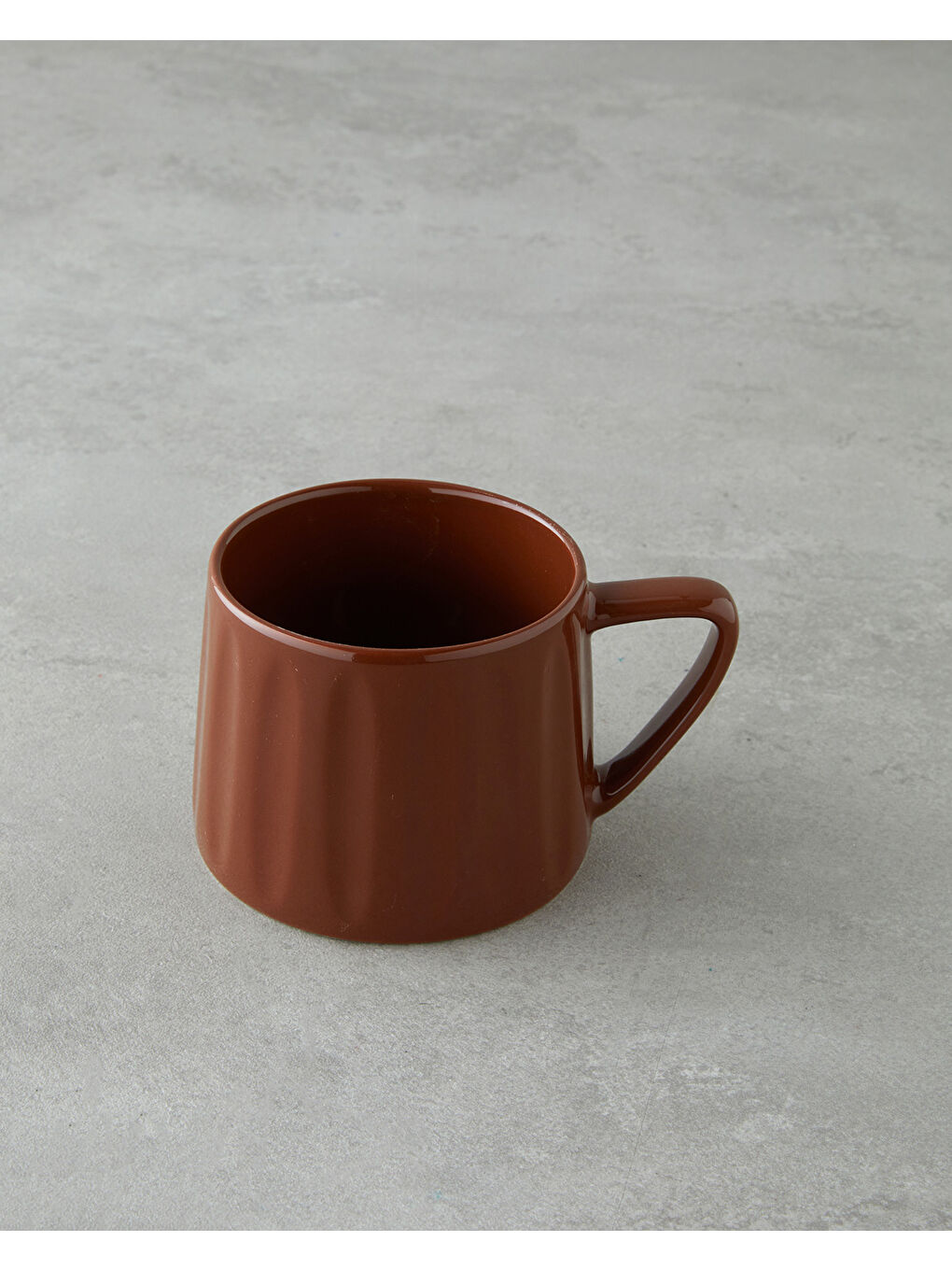 Daphne New Bone China Kupa 320 ml Koyu Kahverengi-1