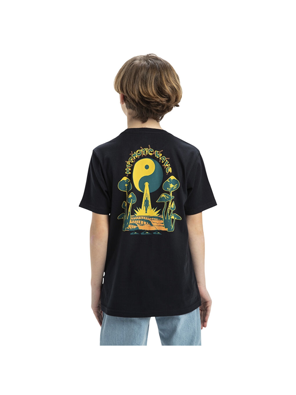 Hypnotic Wave Yth Erkek Çocuk Siyah Tişört-3