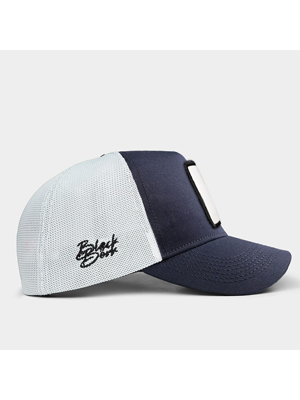 BlackBörk V1 Trucker I Don't Care - 1 Kod Logolu Unisex Lacivert-Beyaz Şapka (Cap) - 1