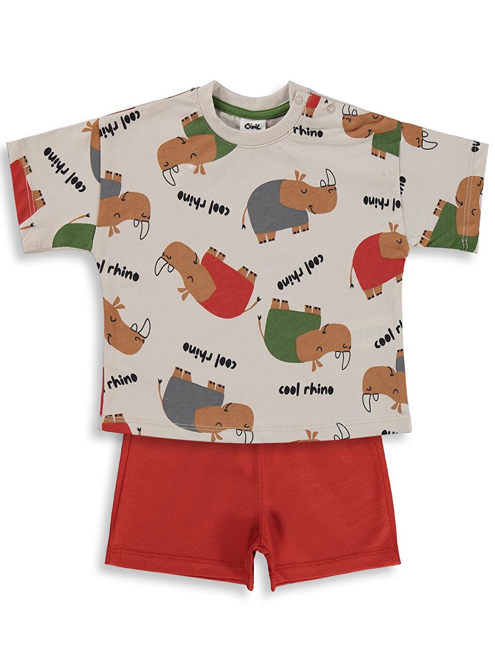 Baby Rhino Empirme 6-18 Ay Takım - Bej