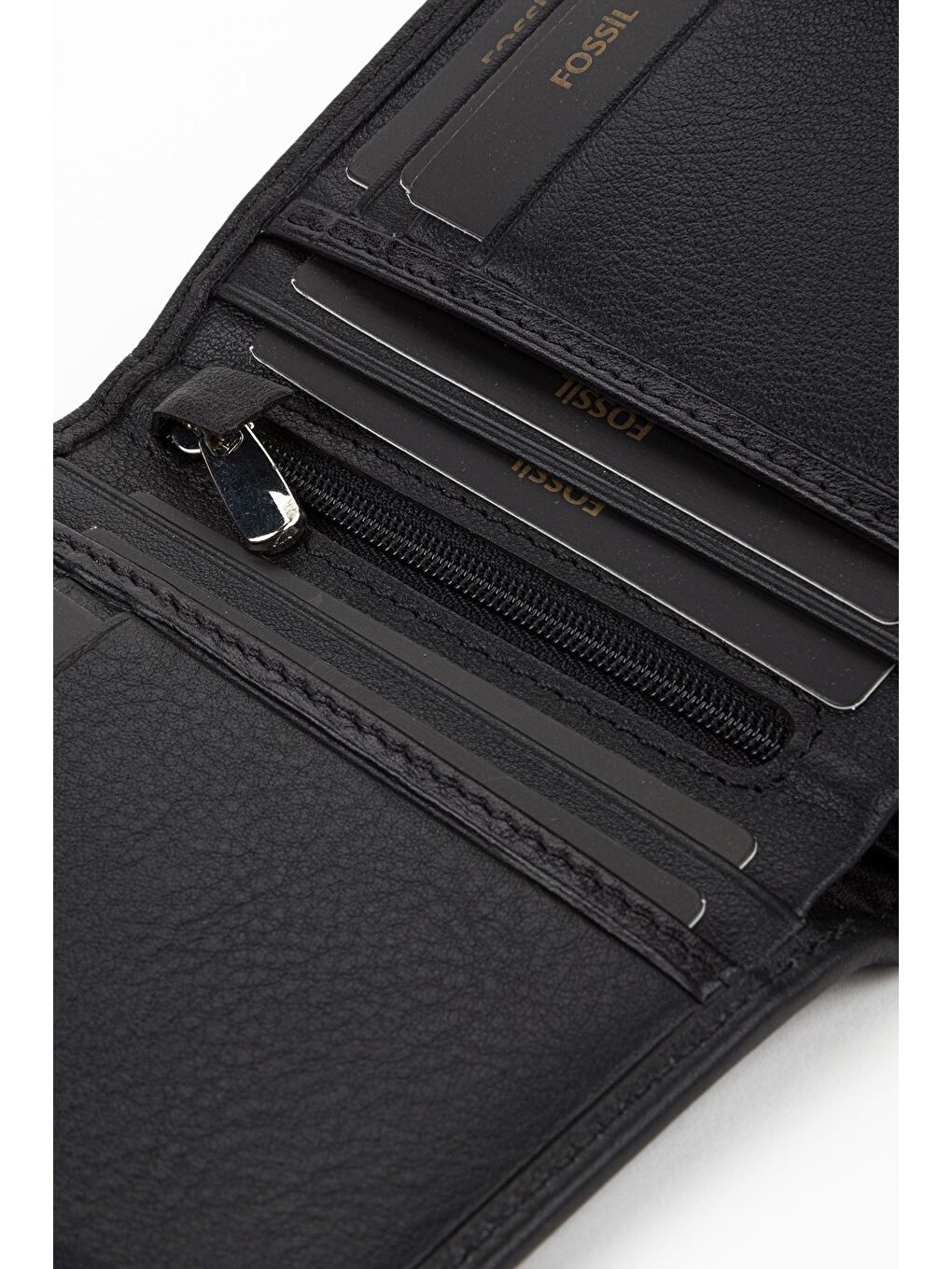 Kutulu Hakiki Deri Dikey Dikişli Siyah El Portföyü Kartlık Cüzdan-2