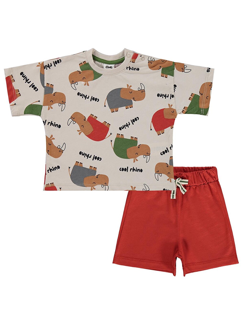 Baby Rhino Empirme 6-18 Ay Takım - Bej-1
