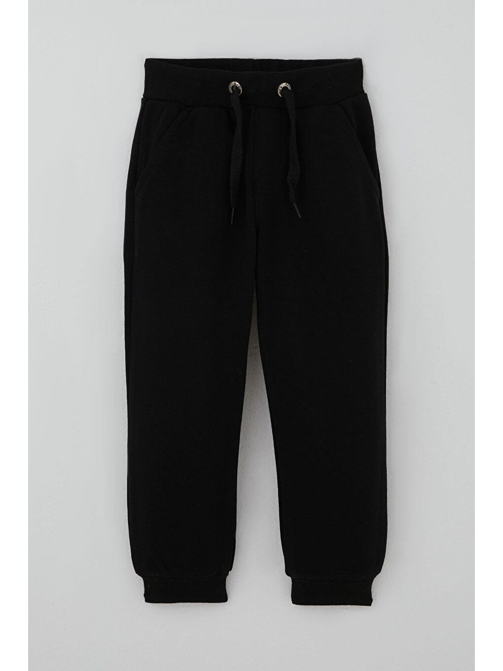 Erkek Çocuk Eşofman Altı Bağcık Aksesuarlı Cepli Siyah (2-6 Yaş)