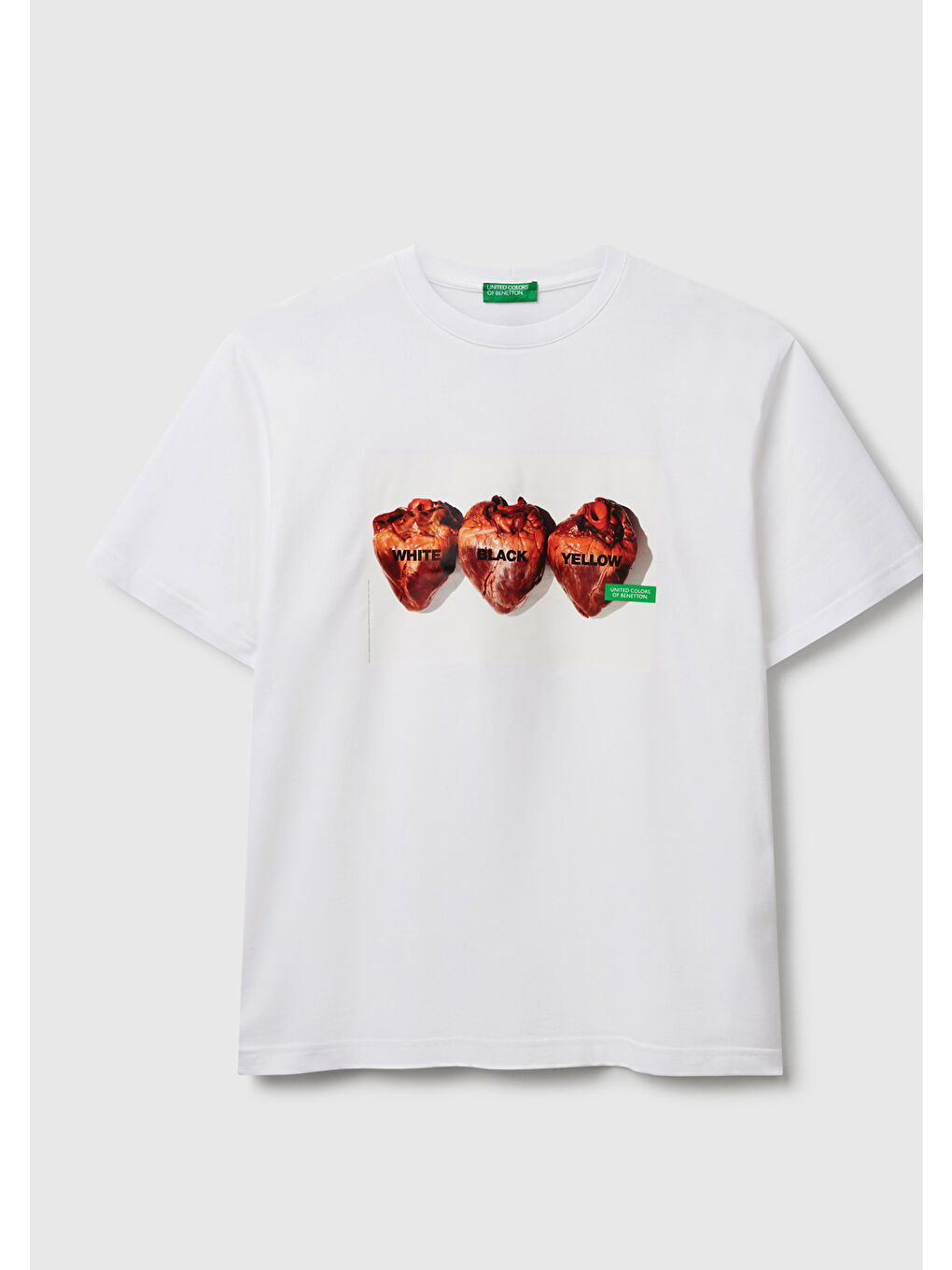 Unisex Beyaz Mix %100 Pamuk Oliviero Toscani Fotoğraf Baskılı T-Shirt