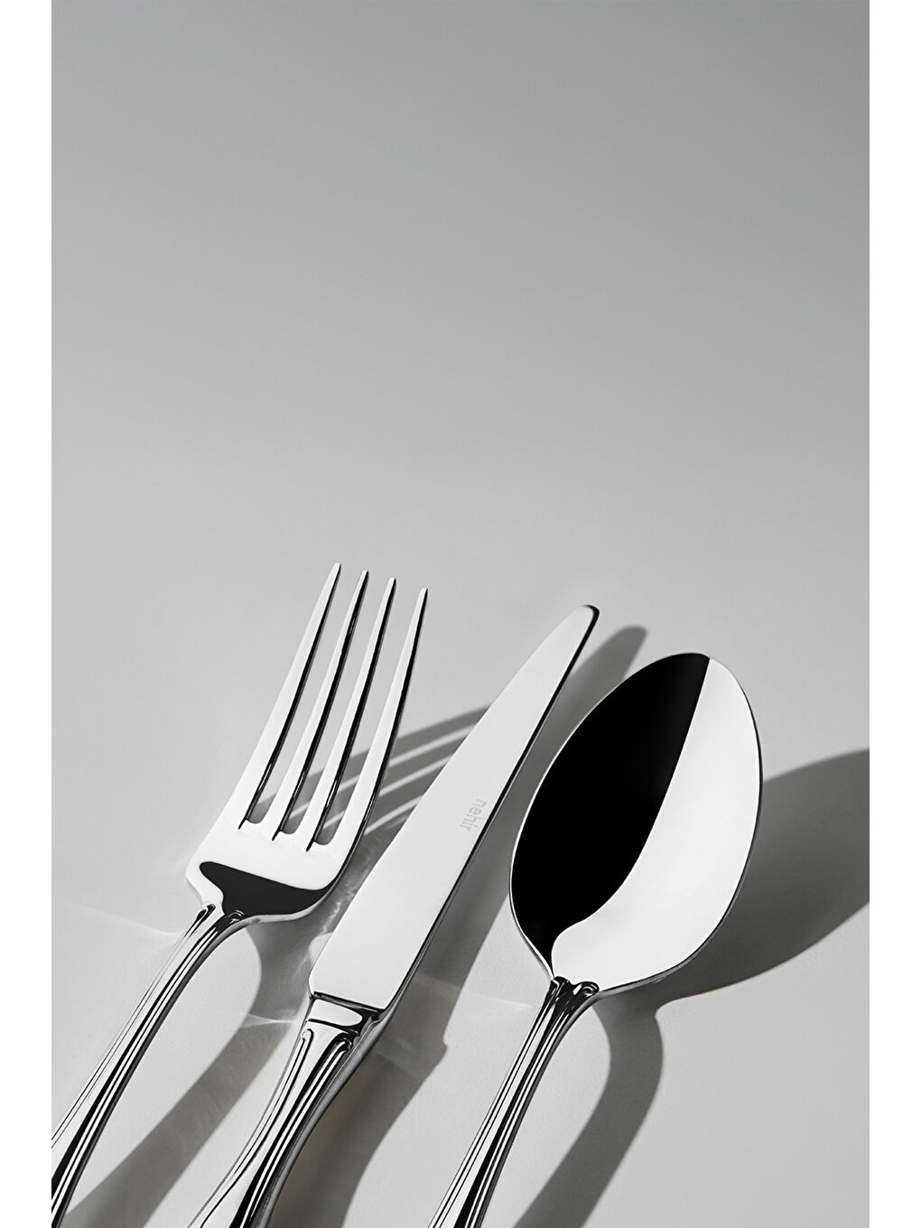 Gri Lalezar Sade 12 Kişilik 72 Parça Kutulu Çatal Kaşık Bıçak Takımı-1