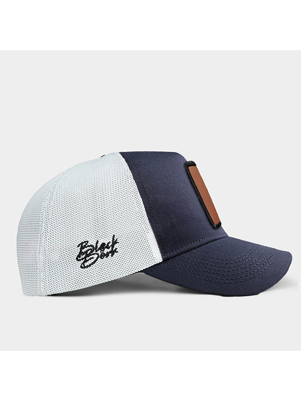 BlackBörk V1 Trucker Wake Up - 2CS Kod Logolu Unisex Lacivert-Beyaz Şapka (Cap) - 1