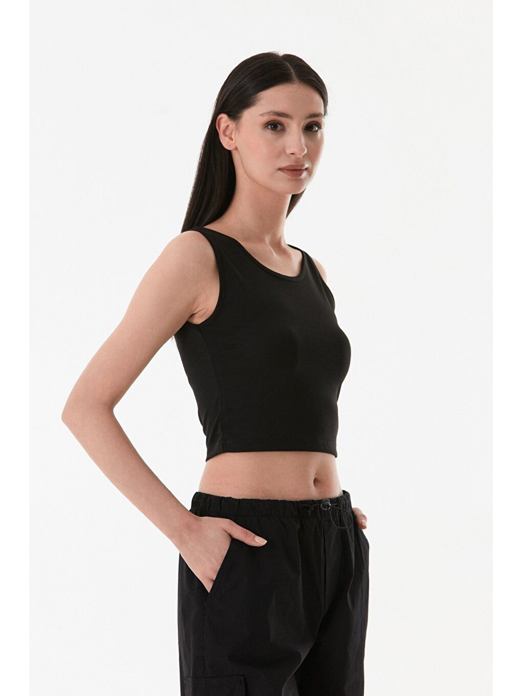 Siyah Basic Askılı Body-4