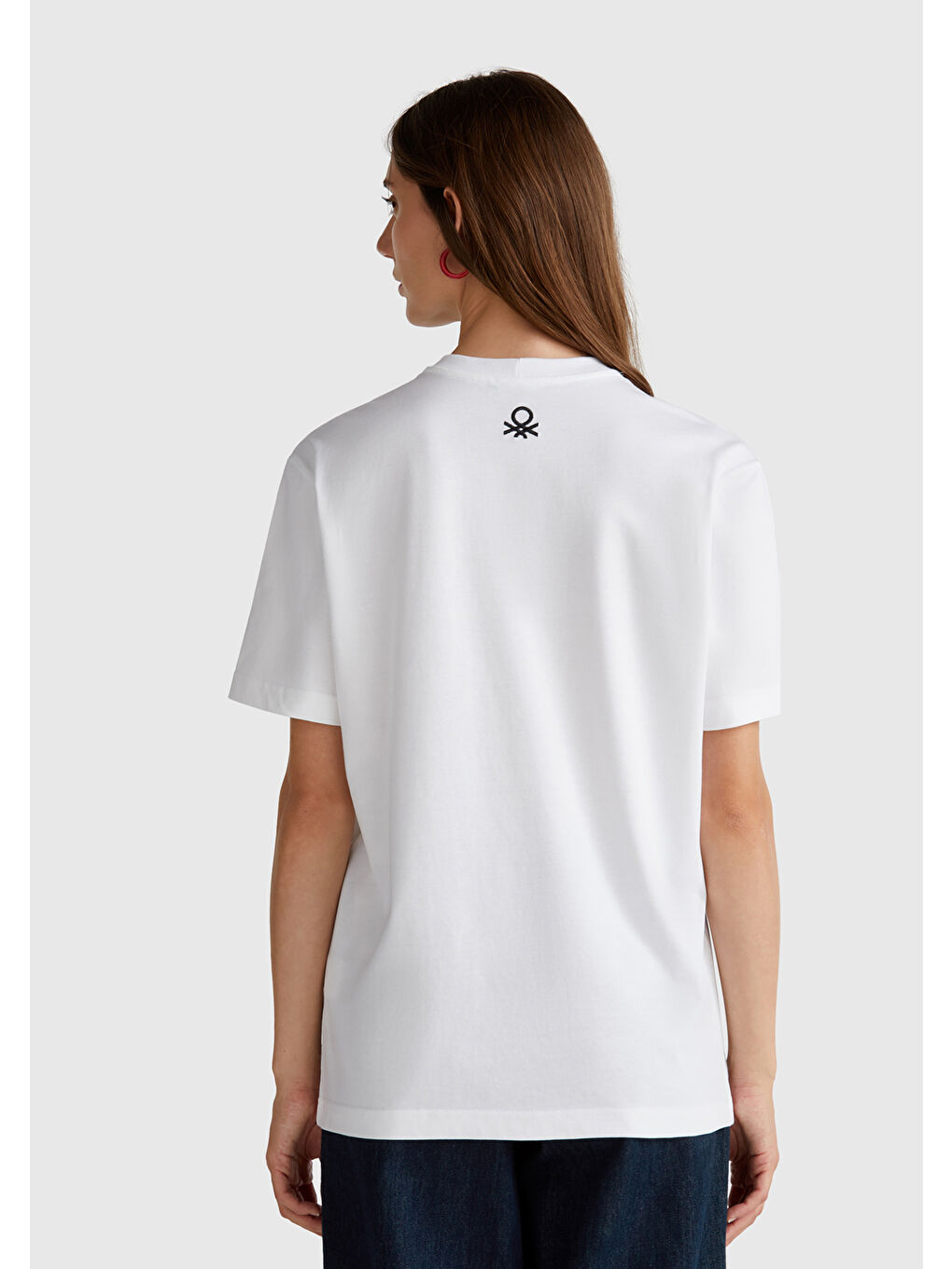 Unisex Beyaz Mix %100 Pamuk Oliviero Toscani Fotoğraf Baskılı T-Shirt-1