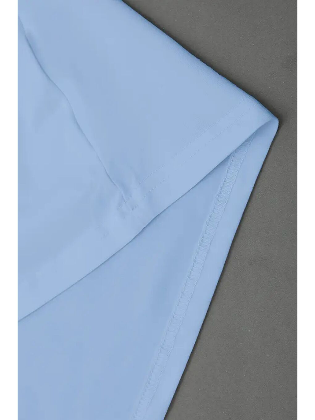 Mavi I Don't Care Baskılı Kolsuz Atlet tshirt Erkek Sıfır Kol Oversize T-SHİRT-2