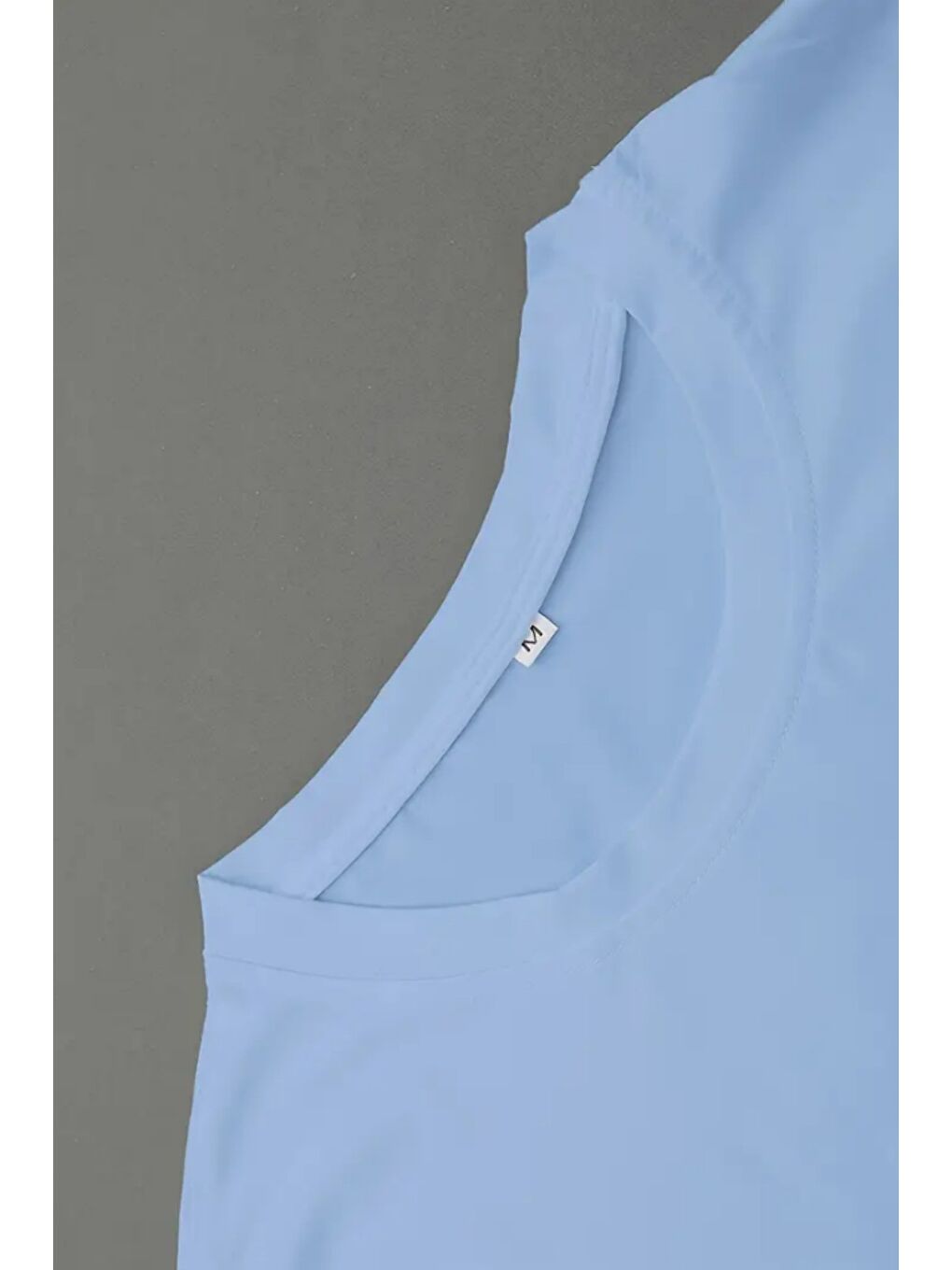 Mavi I Don't Care Baskılı Kolsuz Atlet tshirt Erkek Sıfır Kol Oversize T-SHİRT-3