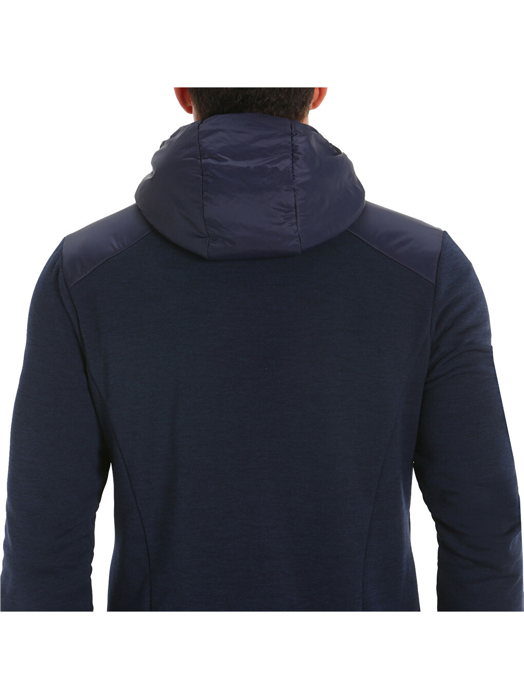 Lacivert Act Hood Hybrid Fleece Erkek Mavi Polar-6