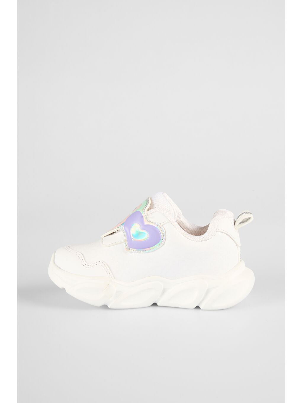Lovely Işıklı Kız Okul Öncesi Beyaz Spor Ayakkabı-1