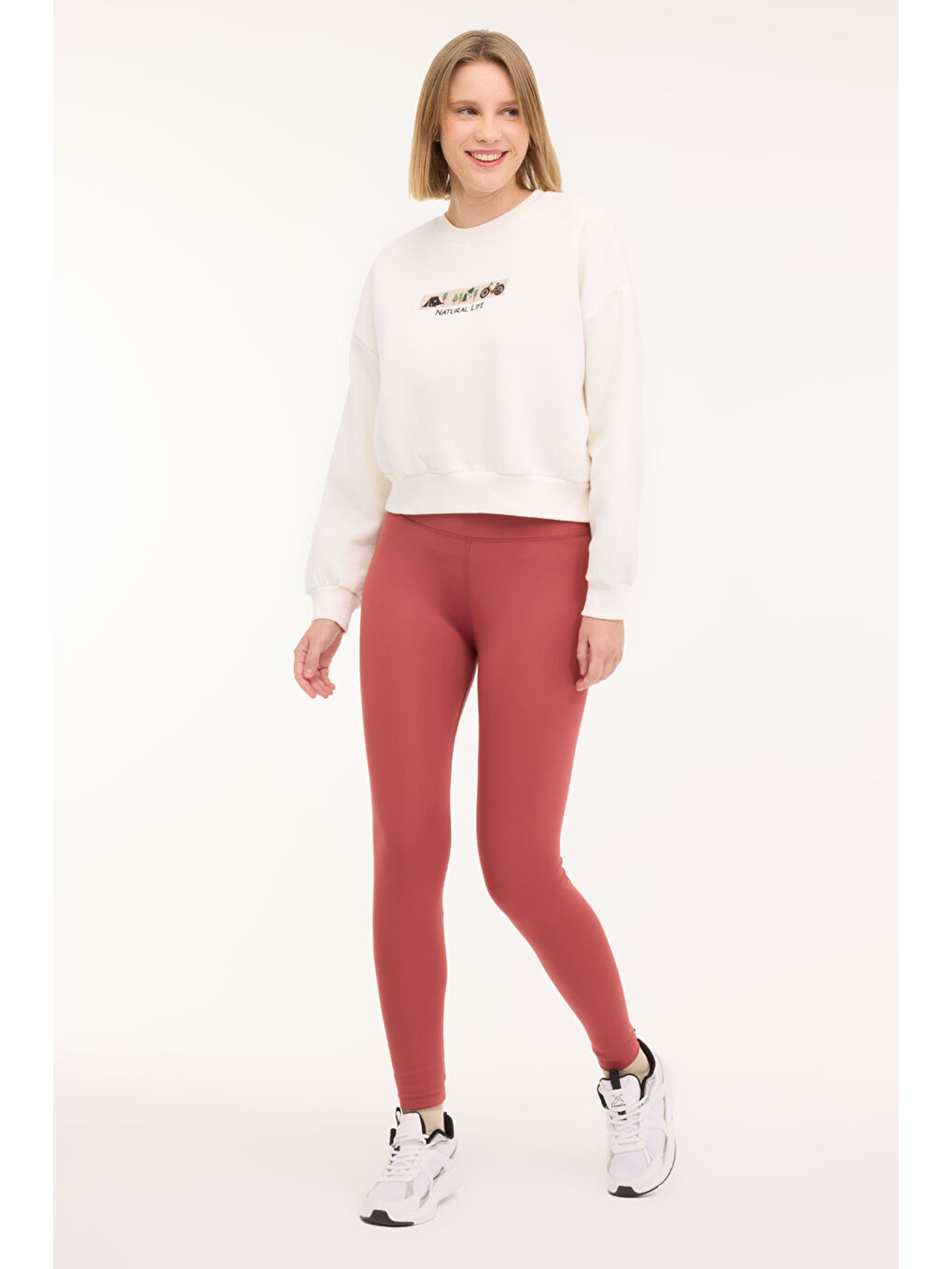 Bej WL HOLLY 16BT102 4PR Ekru Kadın Sweatshirt-2