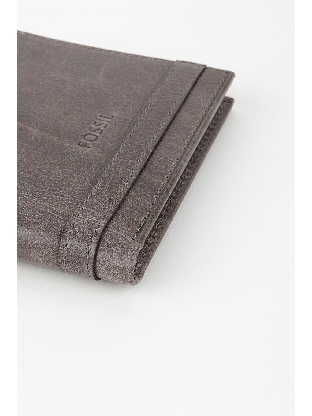 Gri Kutulu Hakiki Deri Kahve Crazy Yatay Erkek Cüzdan El Portföyü-2
