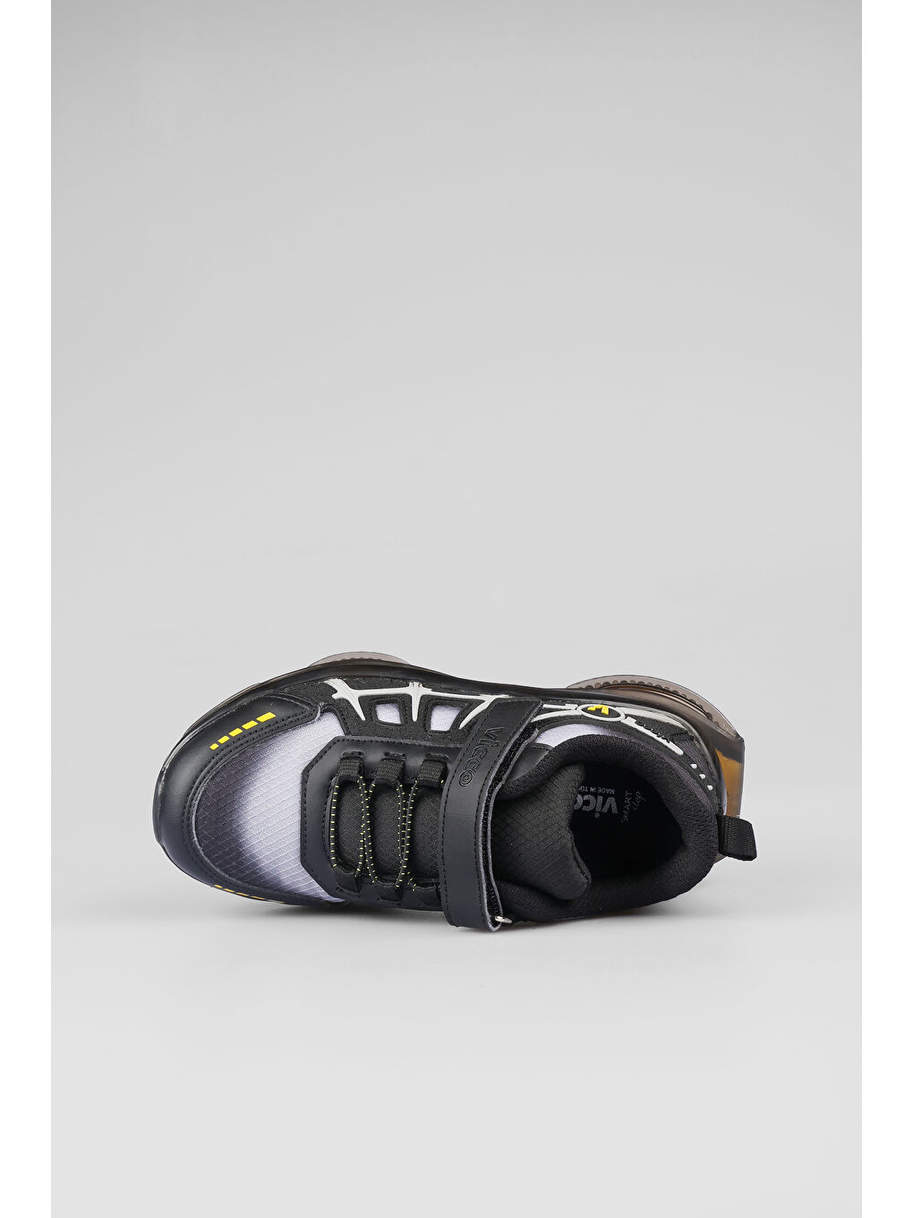 Kontra Havalı Taban Erkek Okul Öncesi Siyah Spor Ayakkabı-2