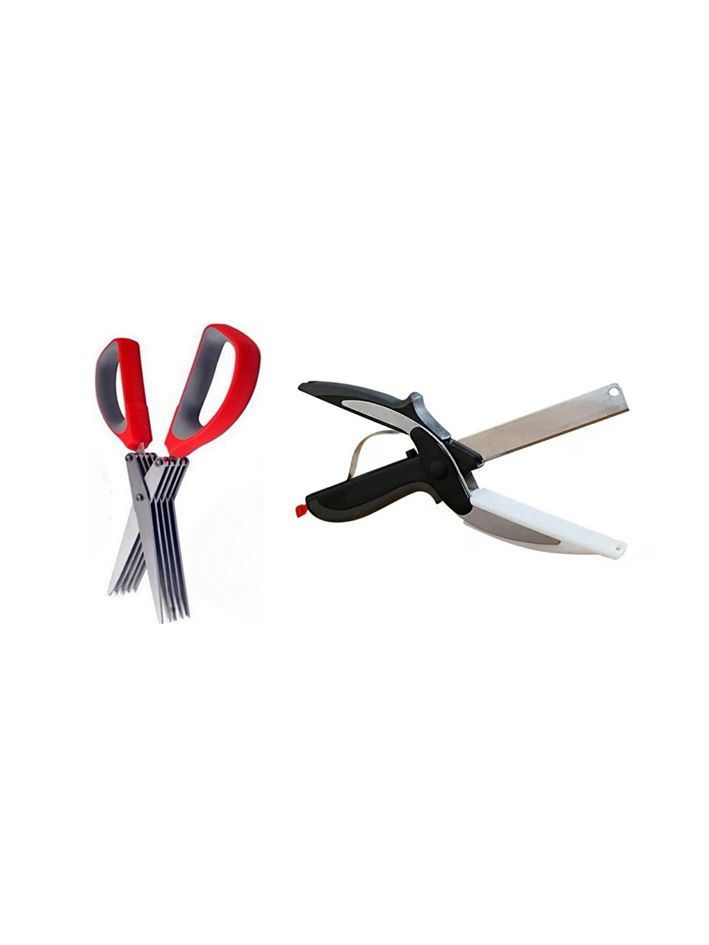 Gri Çoklu Doğrama Makası ve Düz Kesim Panolu Makas-1