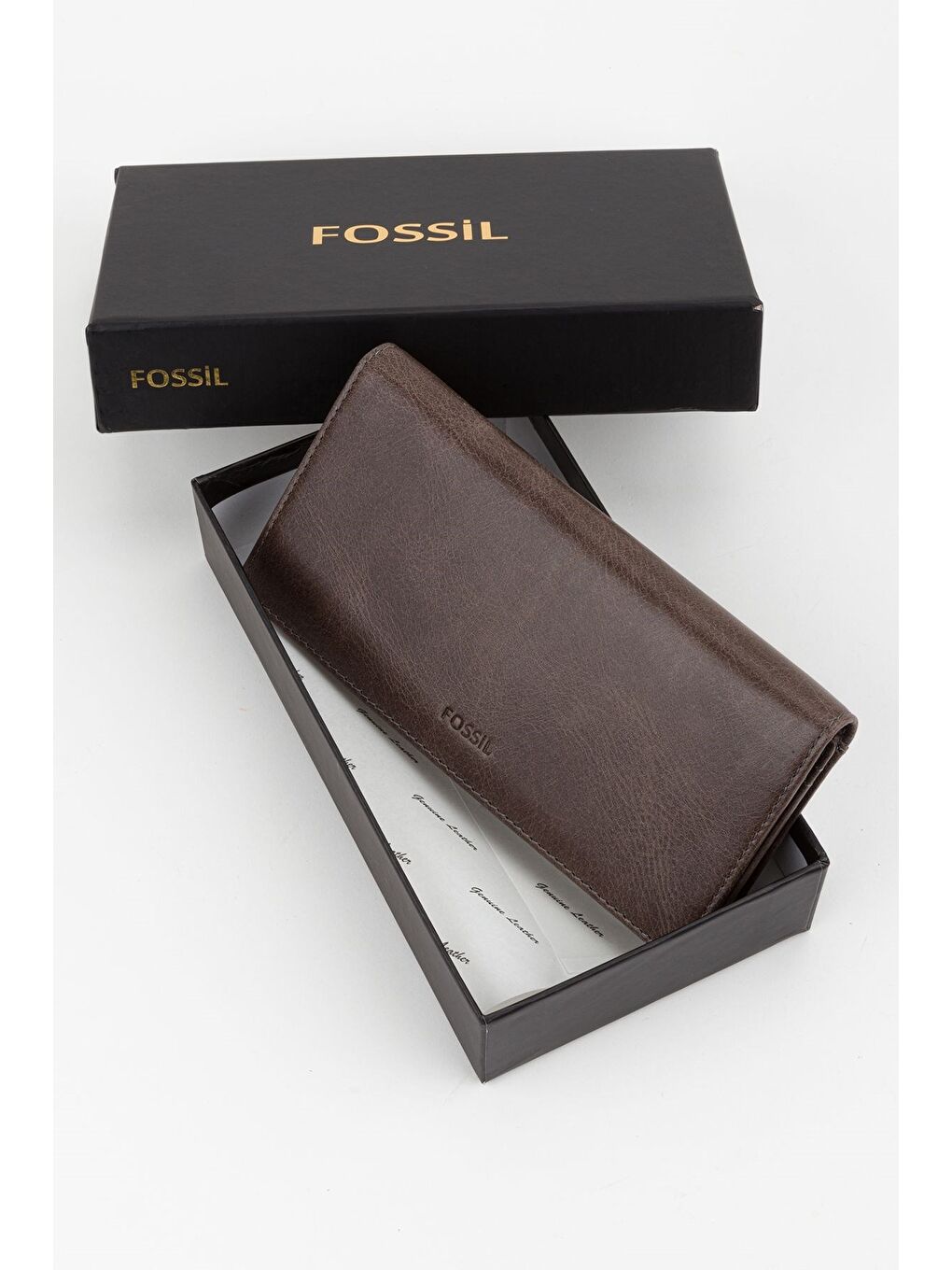 Gri Kutulu Hakiki Deri Ekstra Kartlıklı Crayz Haki Unisex El Portföyü Kartlık Cüzdan-1