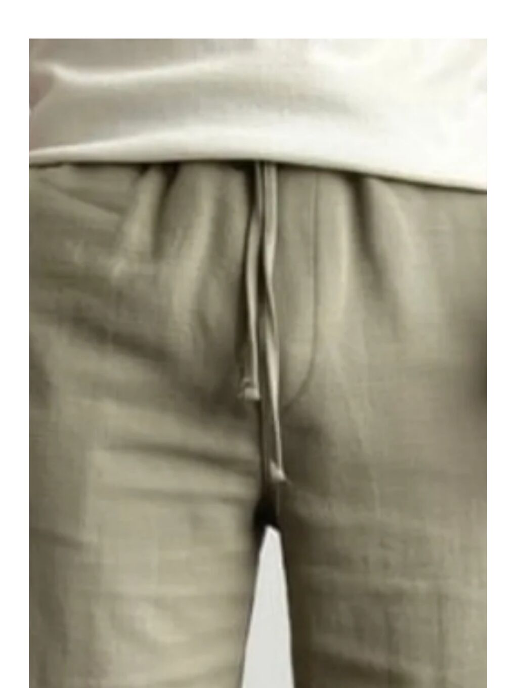 Haki Erkek Musli Lastikli Bağcıklı Regular Şort-1