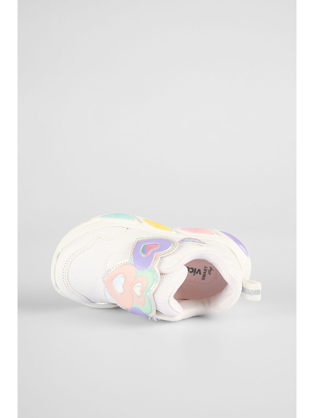 Lovely Işıklı Kız Okul Öncesi Beyaz Spor Ayakkabı-2