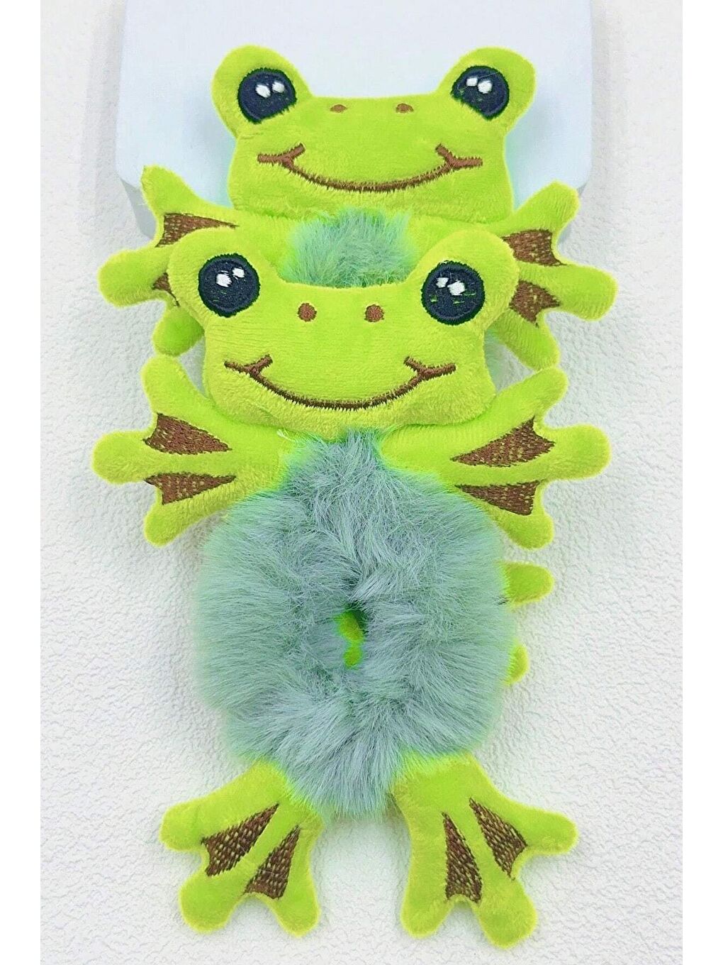 Yeşil Sevimli Kurbağa Saç Tokası