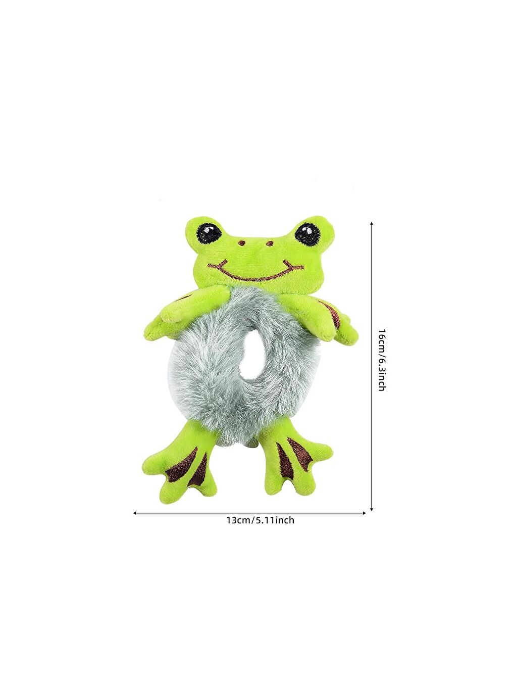 Yeşil Sevimli Kurbağa Saç Tokası-1