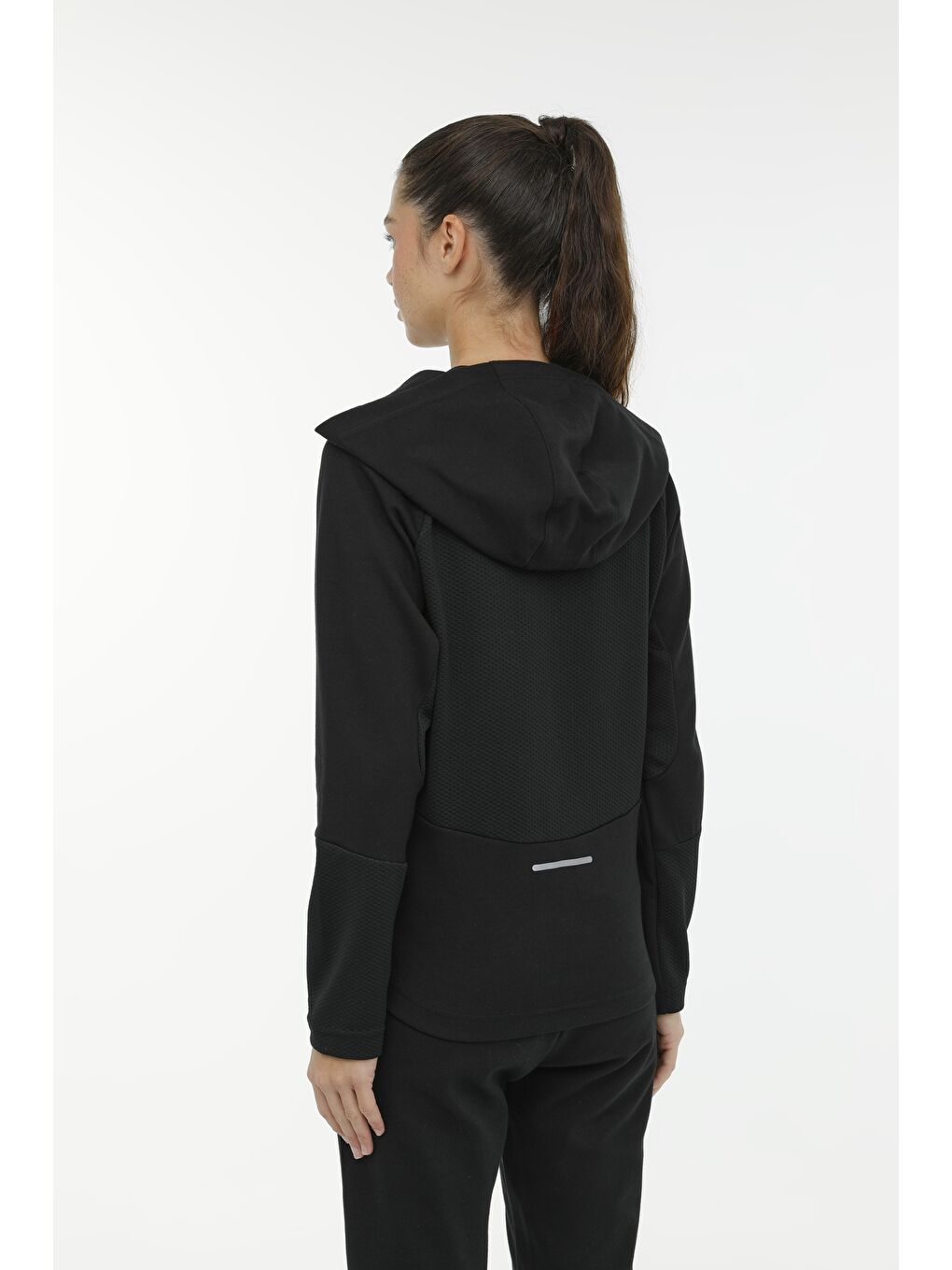 WL MILA 18CT321 3FX Siyah Kadın Eşofman Üstü-1