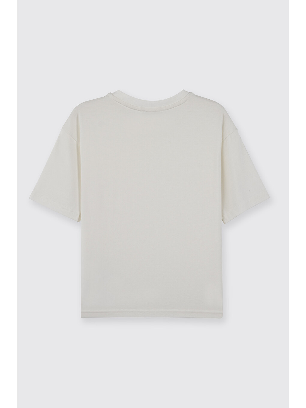 Unisex Çocuk Beyaz Kısa Kollu Tişört-2