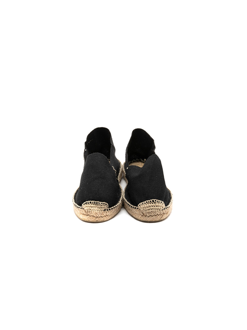 Siyah Kadın Espadril / Keten Jute Black-4