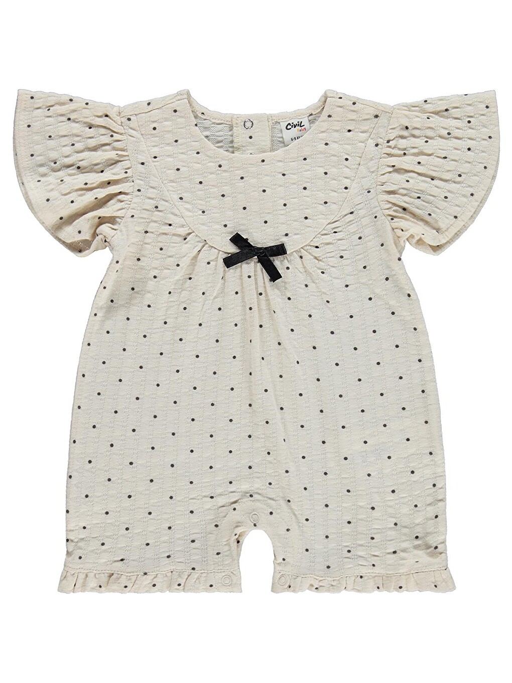 Baby Puan Empirme 6-18 Ay Patiksiz Tulum - Bej