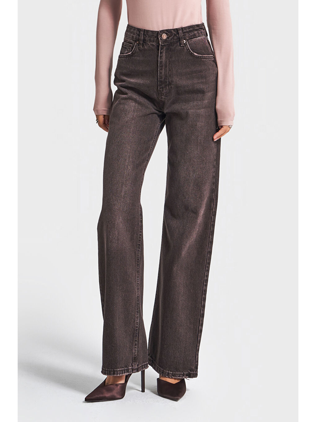 Mavi Kadın Taşlanmış Koyu Jean Rengi Doris 2w5-138 Straight Fit Yüksek Bel %100 Pamuk Denim Jean