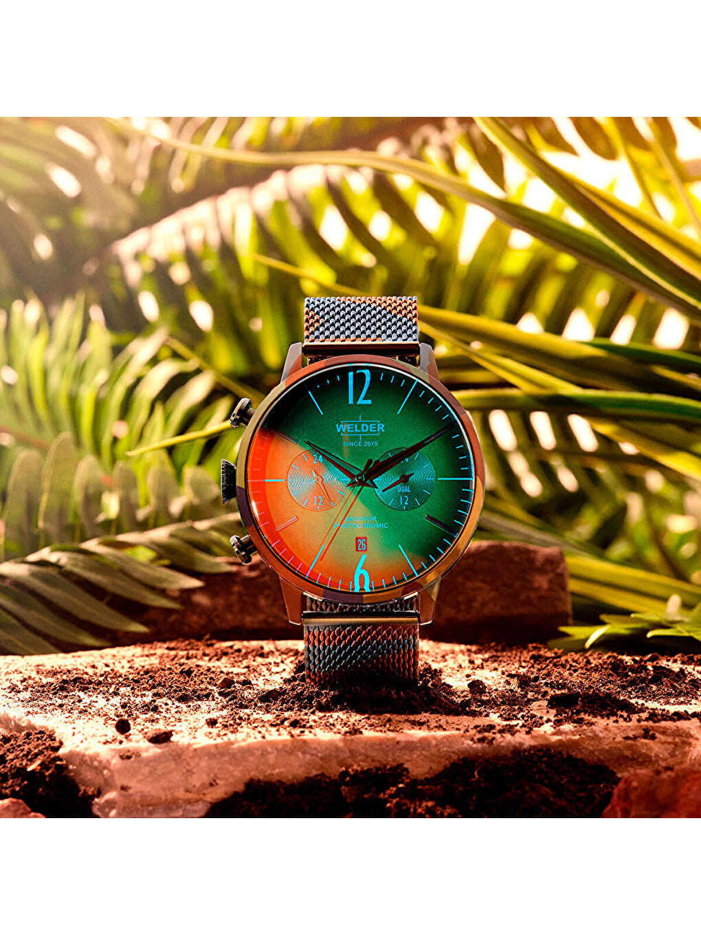 Yeşil WWRC1016 47 mm Erkek Kol Saati-4