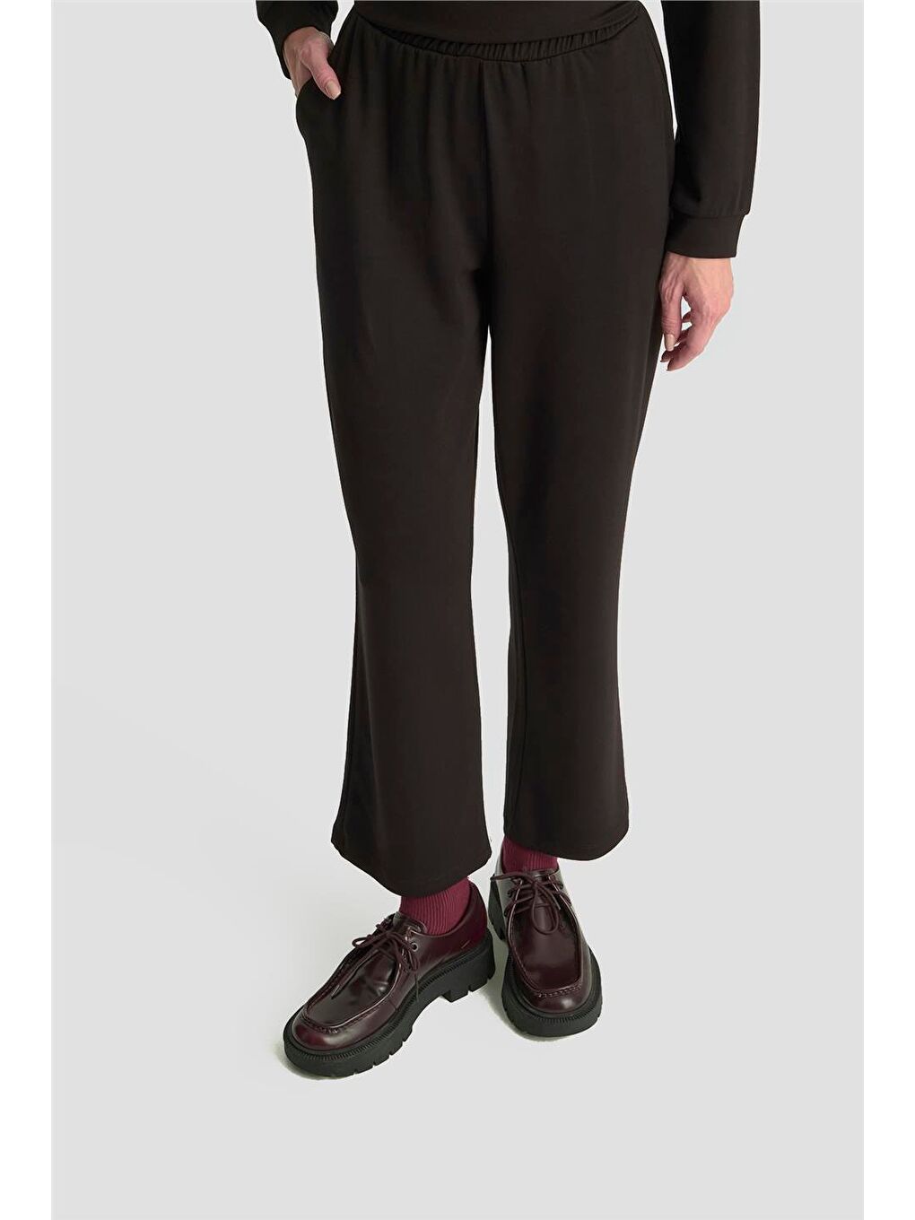 File Yelekli Örme Takım 25Kd1803 Siyah-5