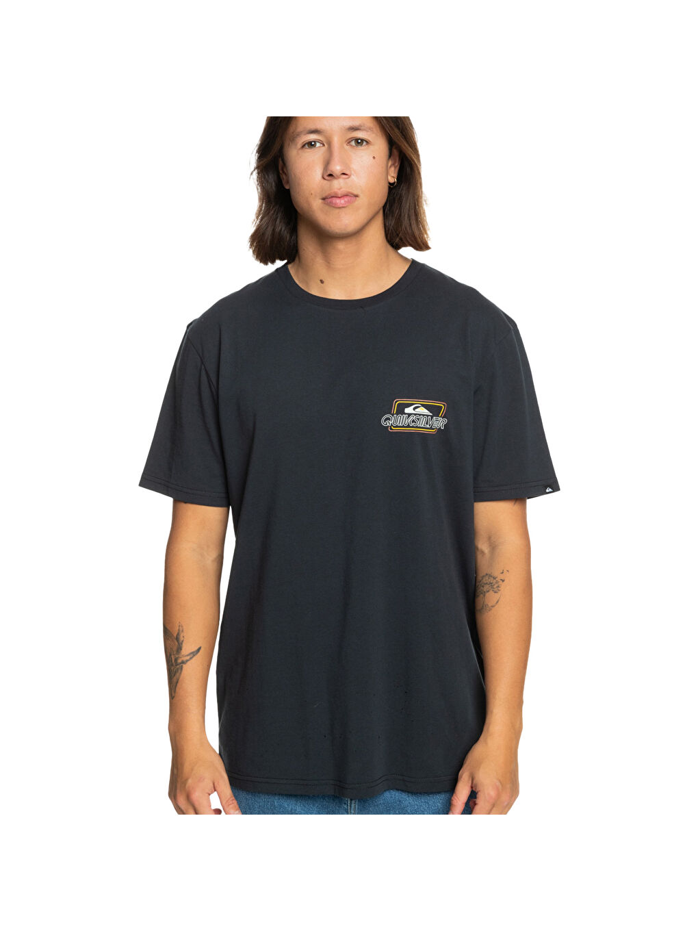 Line By Line Erkek Siyah Tişört