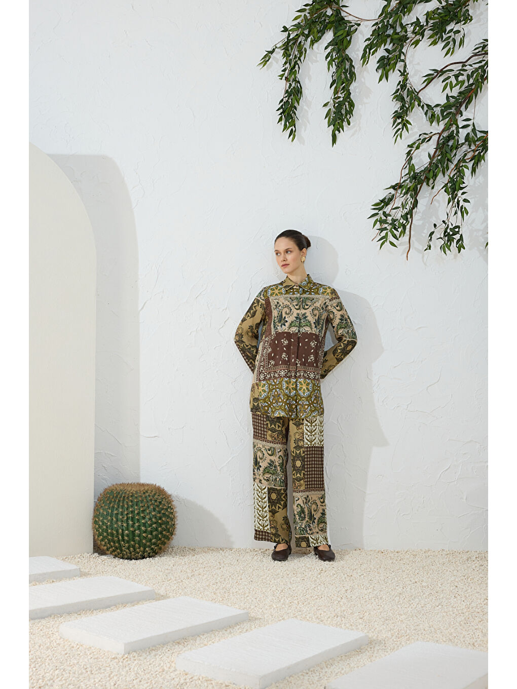 Haki Desenli Pantolon-1