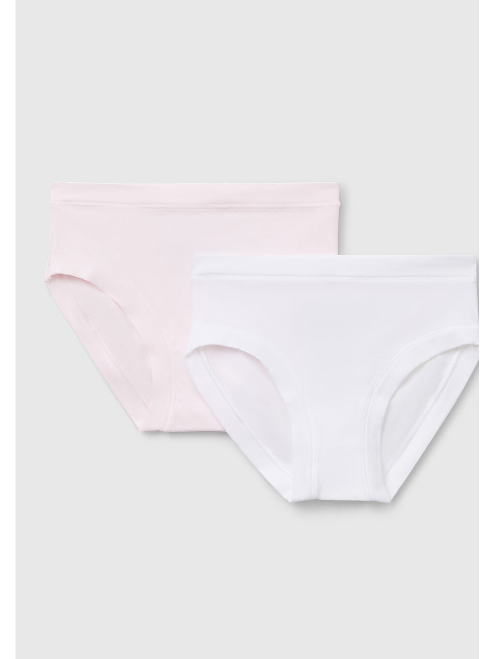 Kız Çocuk Pembe-Beyaz Süper Esnek 2'li Slip Külot Seti