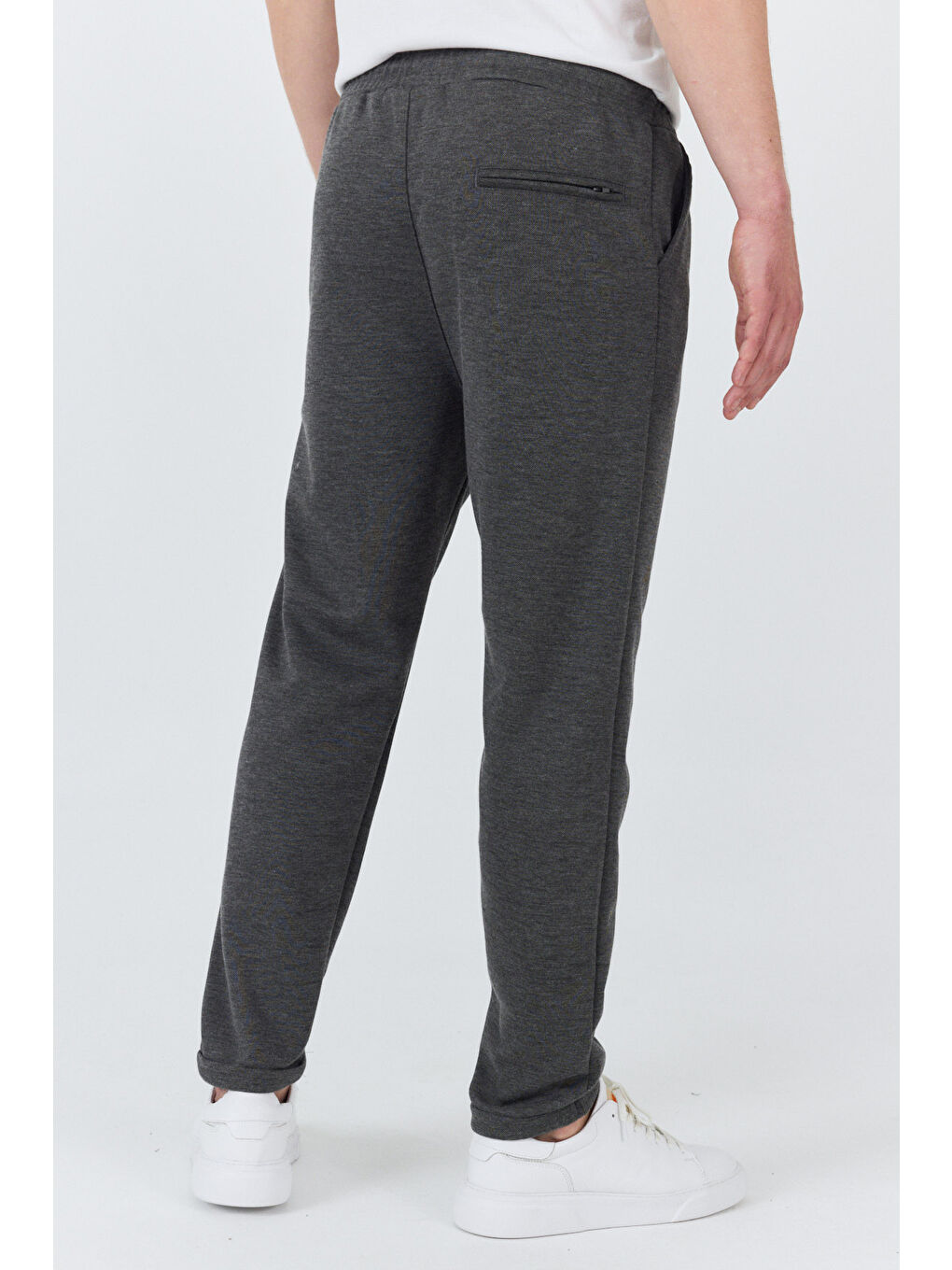 Antrasit Erkek Jogger Pantolon Rahat Kalıp Spor Günlük Jogger Pantolon 3520-2