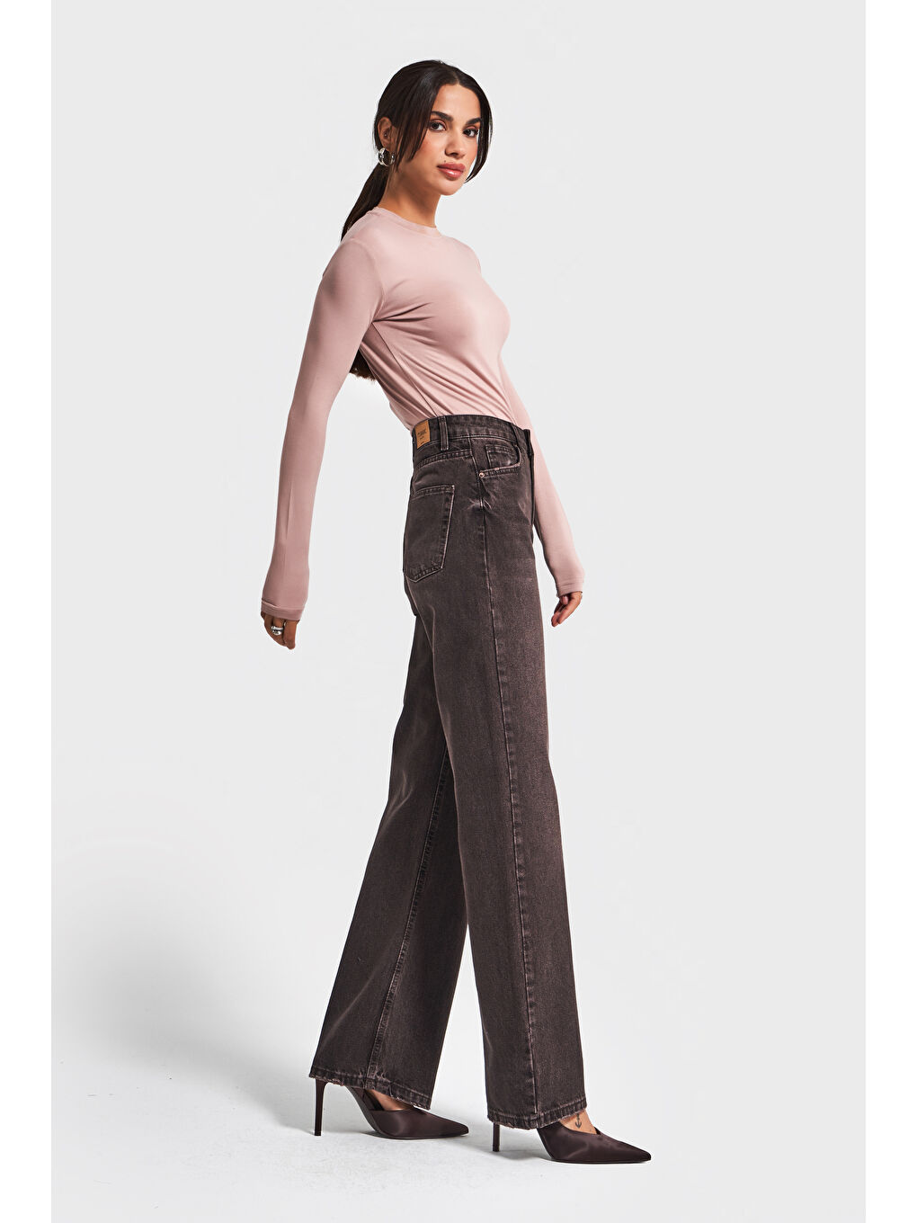 Mavi Kadın Taşlanmış Koyu Jean Rengi Doris 2w5-138 Straight Fit Yüksek Bel %100 Pamuk Denim Jean-4