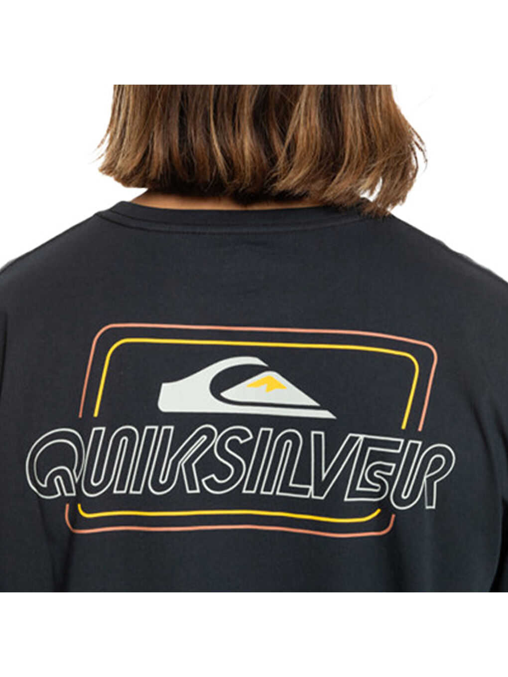 Line By Line Erkek Siyah Tişört-2