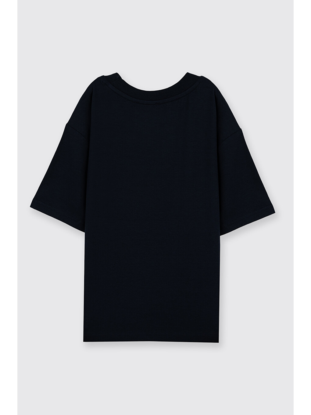 Unisex Çocuk Lacivert Kısa Kollu Tişört-2