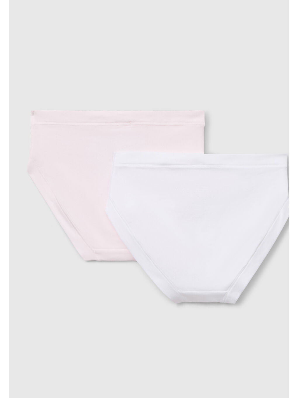 Kız Çocuk Pembe-Beyaz Süper Esnek 2'li Slip Külot Seti-1