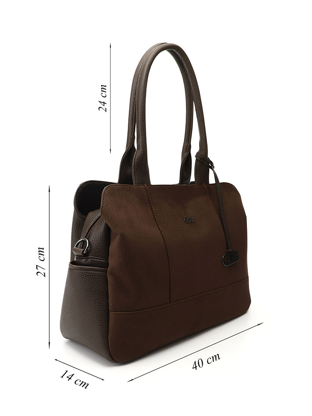 Kahverengi Kadın TÜTÜN KAHVE Uzun Askılı El ve Omuz Çantası-1