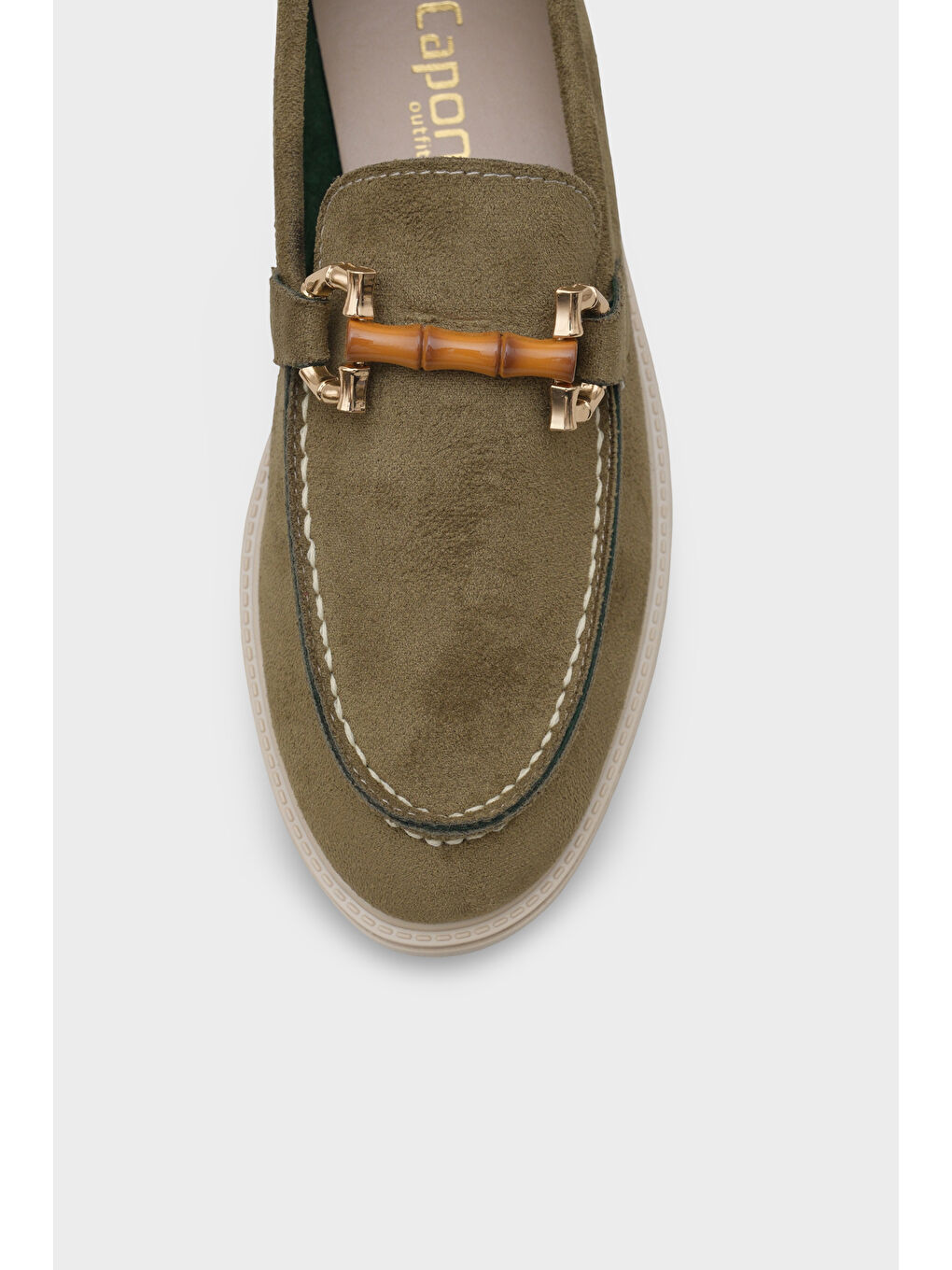 Haki Pauline Tokalı Kadın Loafer-2