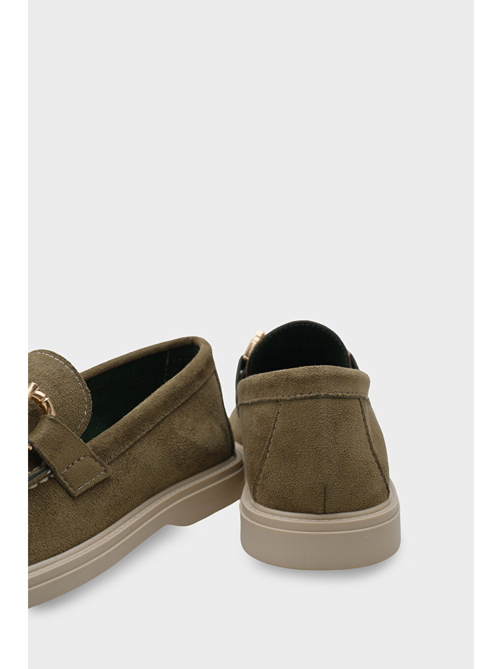 Haki Pauline Tokalı Kadın Loafer-3