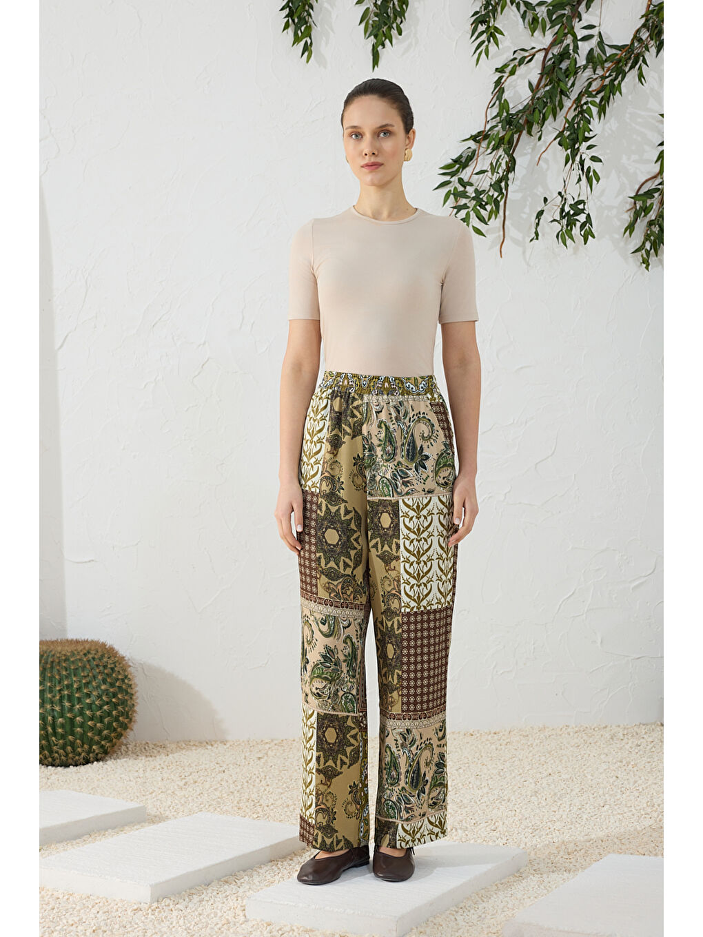 Haki Desenli Pantolon-3