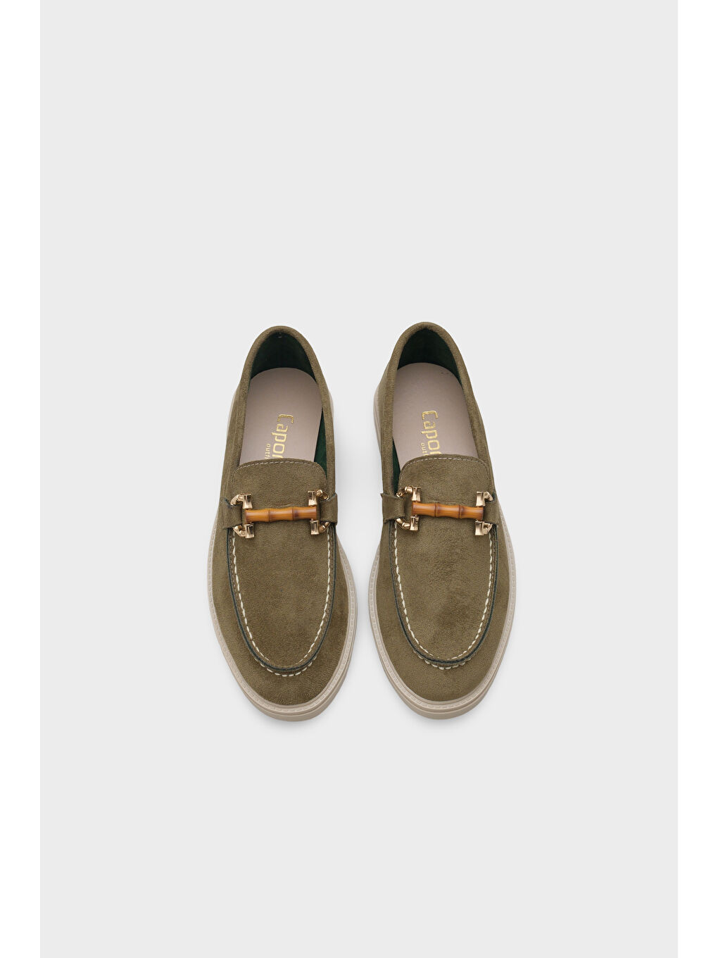 Haki Pauline Tokalı Kadın Loafer-5