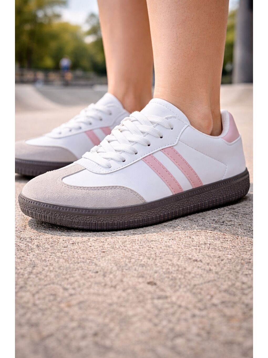 Beyaz FLEX RUN Unisex Spor Ayakkabı Günlük Casual Sneakers-1