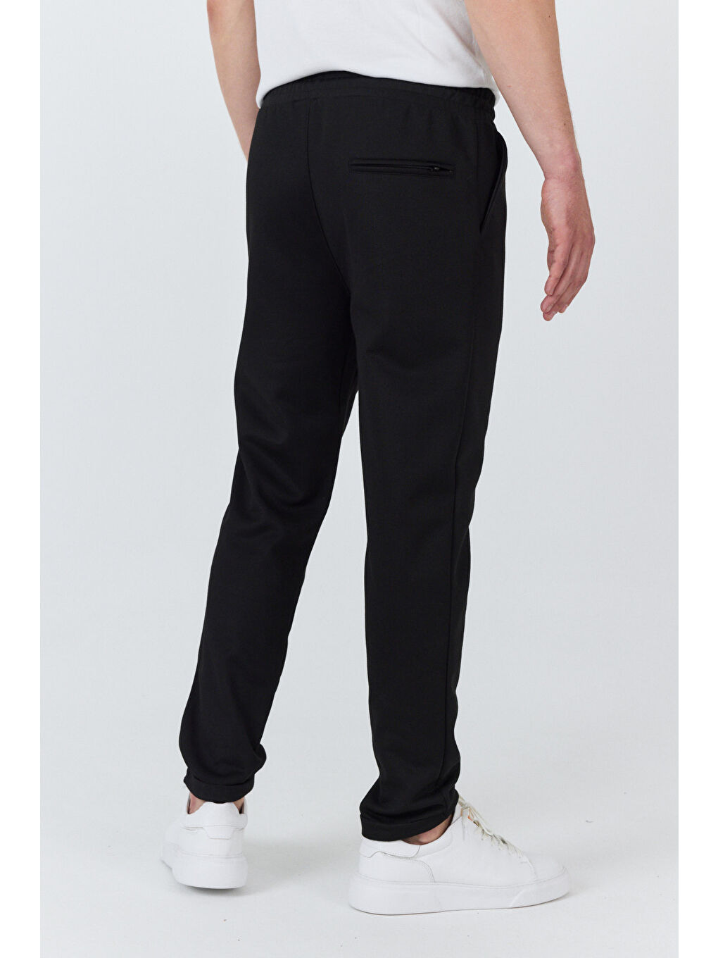 Siyah Erkek Jogger Pantolon Rahat Kalıp Spor Günlük Jogger Pantolon 3520-2