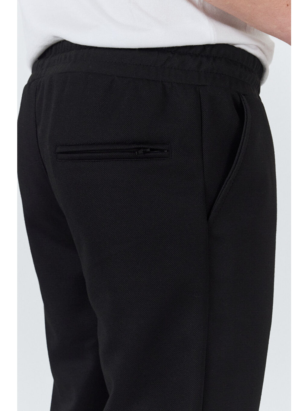 Siyah Erkek Jogger Pantolon Rahat Kalıp Spor Günlük Jogger Pantolon 3520-3