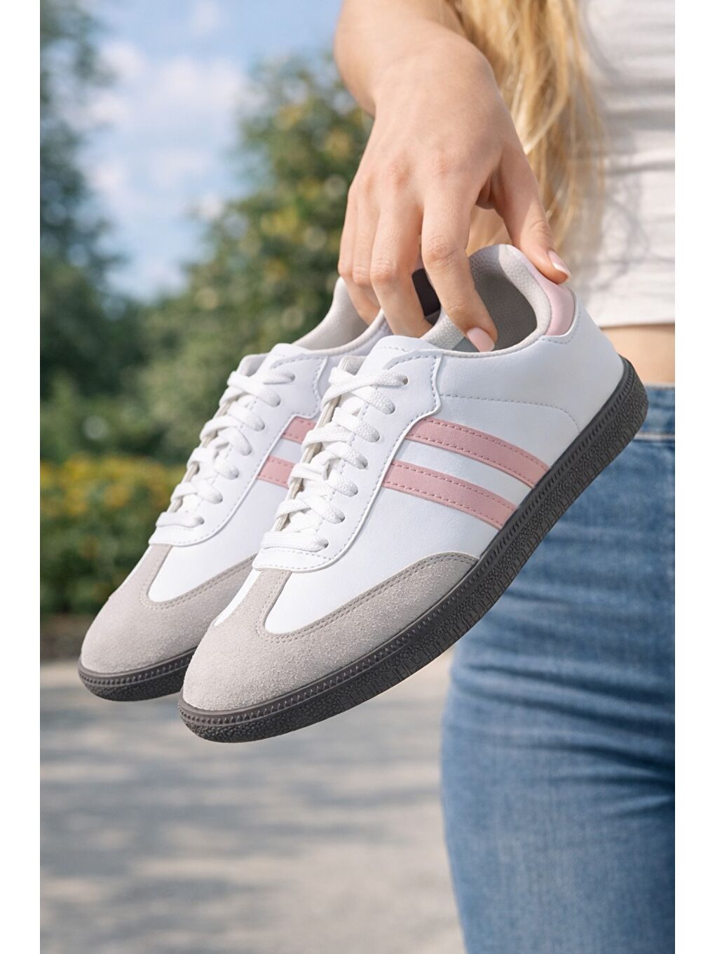 Beyaz FLEX RUN Unisex Spor Ayakkabı Günlük Casual Sneakers-6